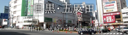 目黒・五反田・中目黒・大崎・戸越・武蔵小山