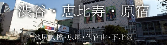 渋谷・恵比寿・原宿・池尻大橋・広尾・代官山・下北沢